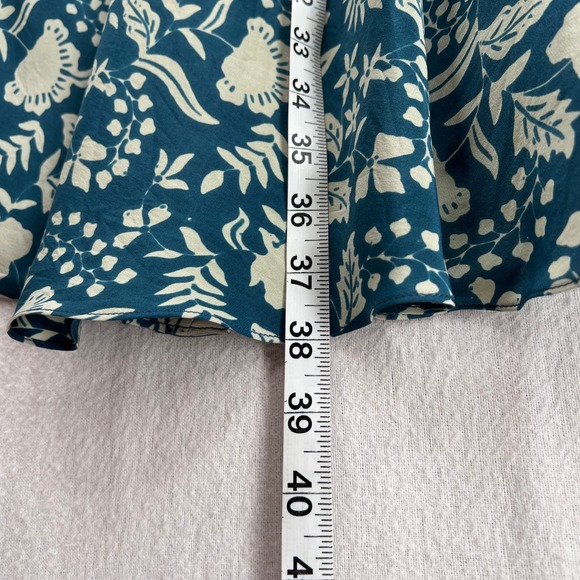 NATALIE MARTIN Fiore Short Dress Womens Small Pomegranate Blue Floral Print - Picture 16 of 16